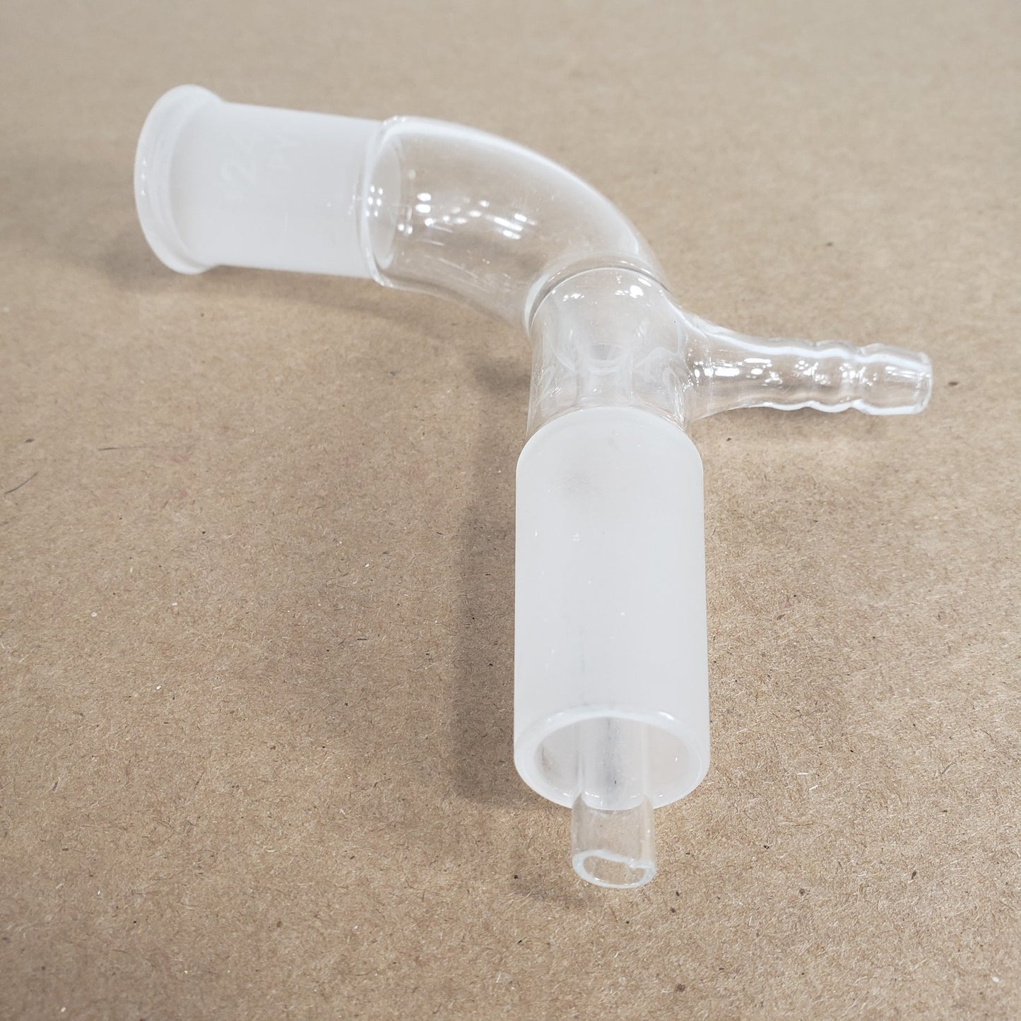 Chemglass CG-1050-01 105° Angle Vacuum Connecting Adapter with 24/40 Joints