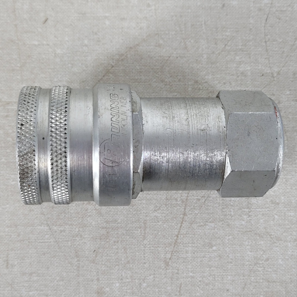Parker Bruning 1/2" Female Hydraulic Quick Disconnect Coupler Steel