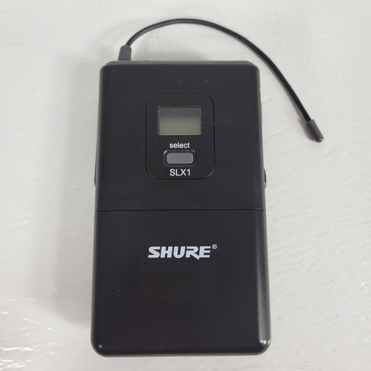 SHURE SLX1 G4 470-494MHz Wireless Bodypack Microphone Transmitter