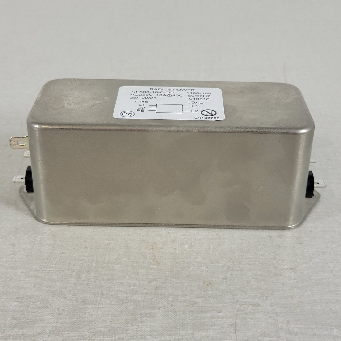 Astrodyne Radius Power RP500-10-0-QD AC Power Line Filter AC250V 10A 50/60Hz