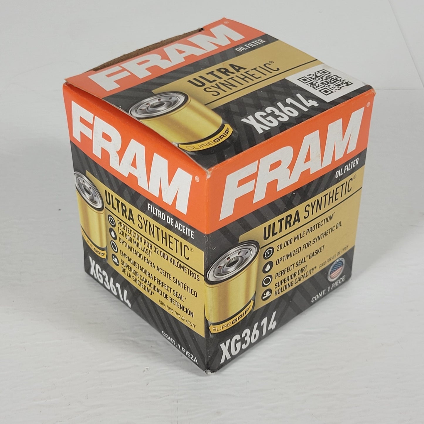 FRAM XG3614 Ultra Synthetic Oil Filter, 20,000 Mile Protection; New, Open Box