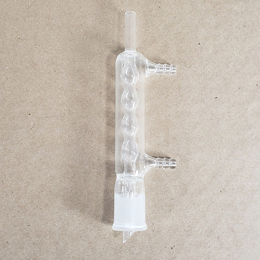 Kontes Kimble Allihn/Soxhelt-Style Bulb Condenser 19/22 Bottom Inner Joint