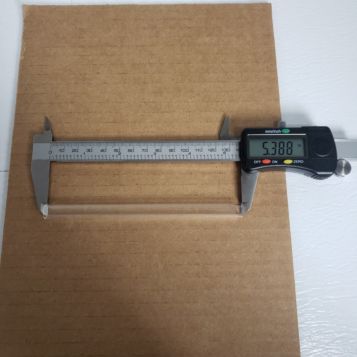 Chromatix CMX-4 Pyrex Dye Laser Flow Tube 5.3in x .4in OD .3in ID Replacement