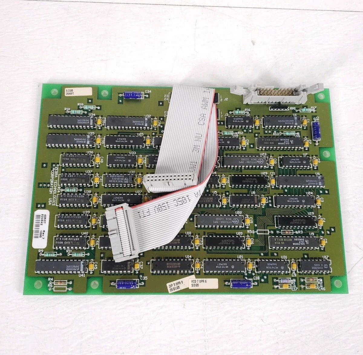 Zebra 40507 40507M Rev 7 Main Logic Controller Board PCB 91 140 Series