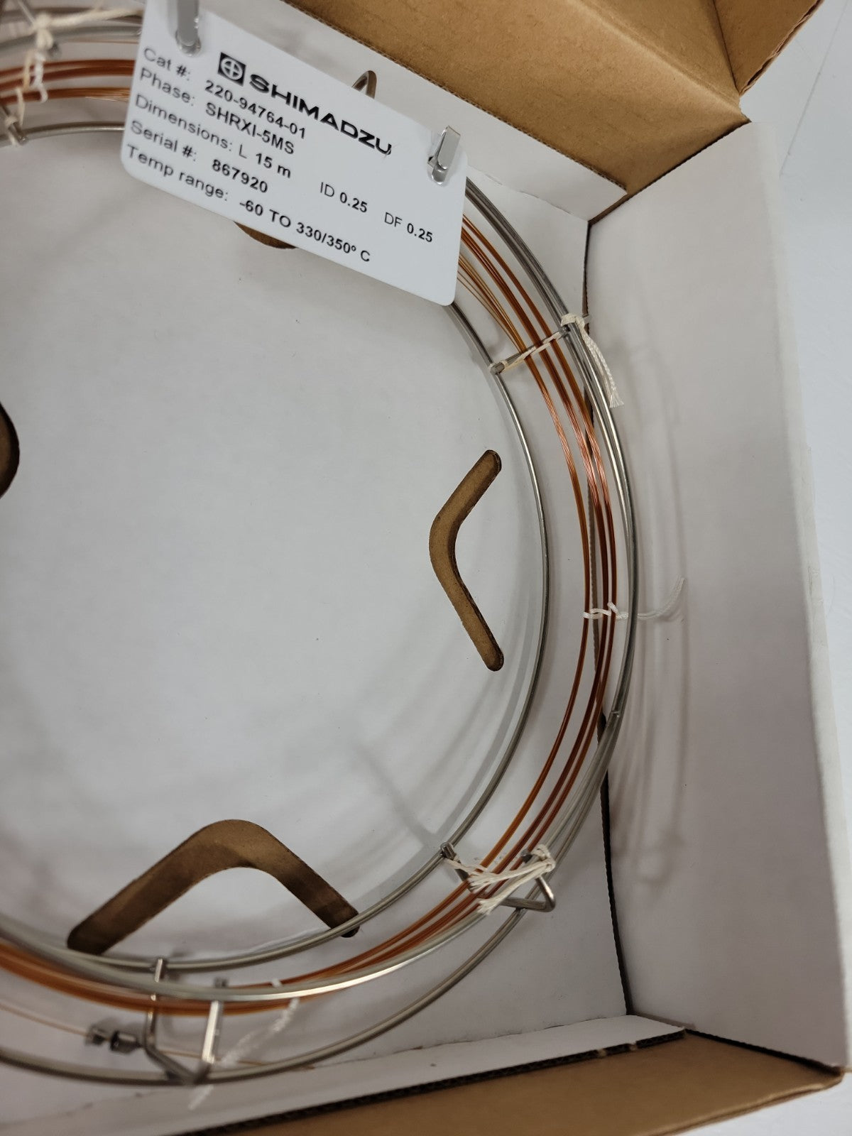 Shimadzu 220-94764-01 Capillary Column SHRXI-5MS Phase w/ 2x Graphite Ferrules