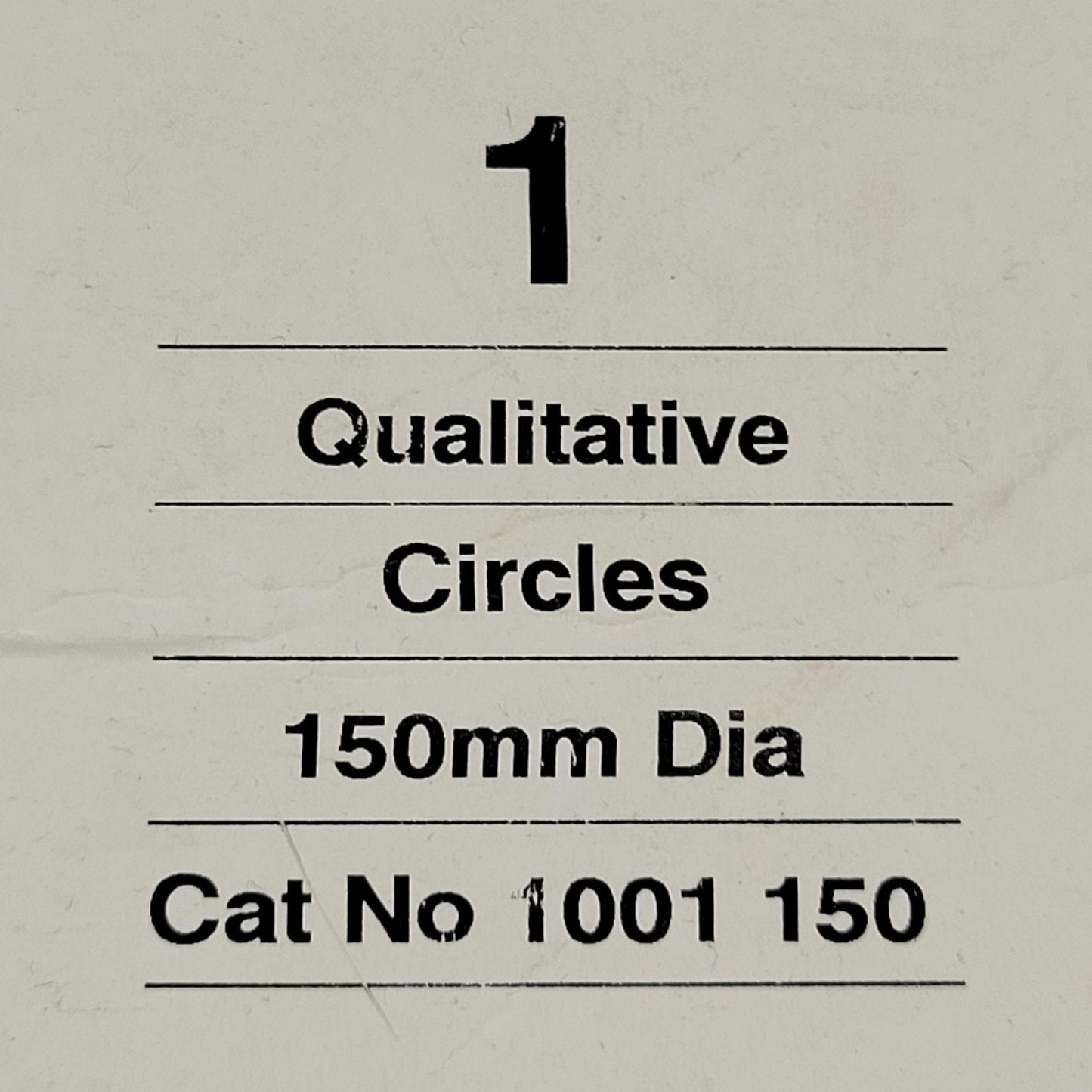 WHATMAN 1001-150 150mm Diameter Qualitative Filter Papers, Partial 100-Pack