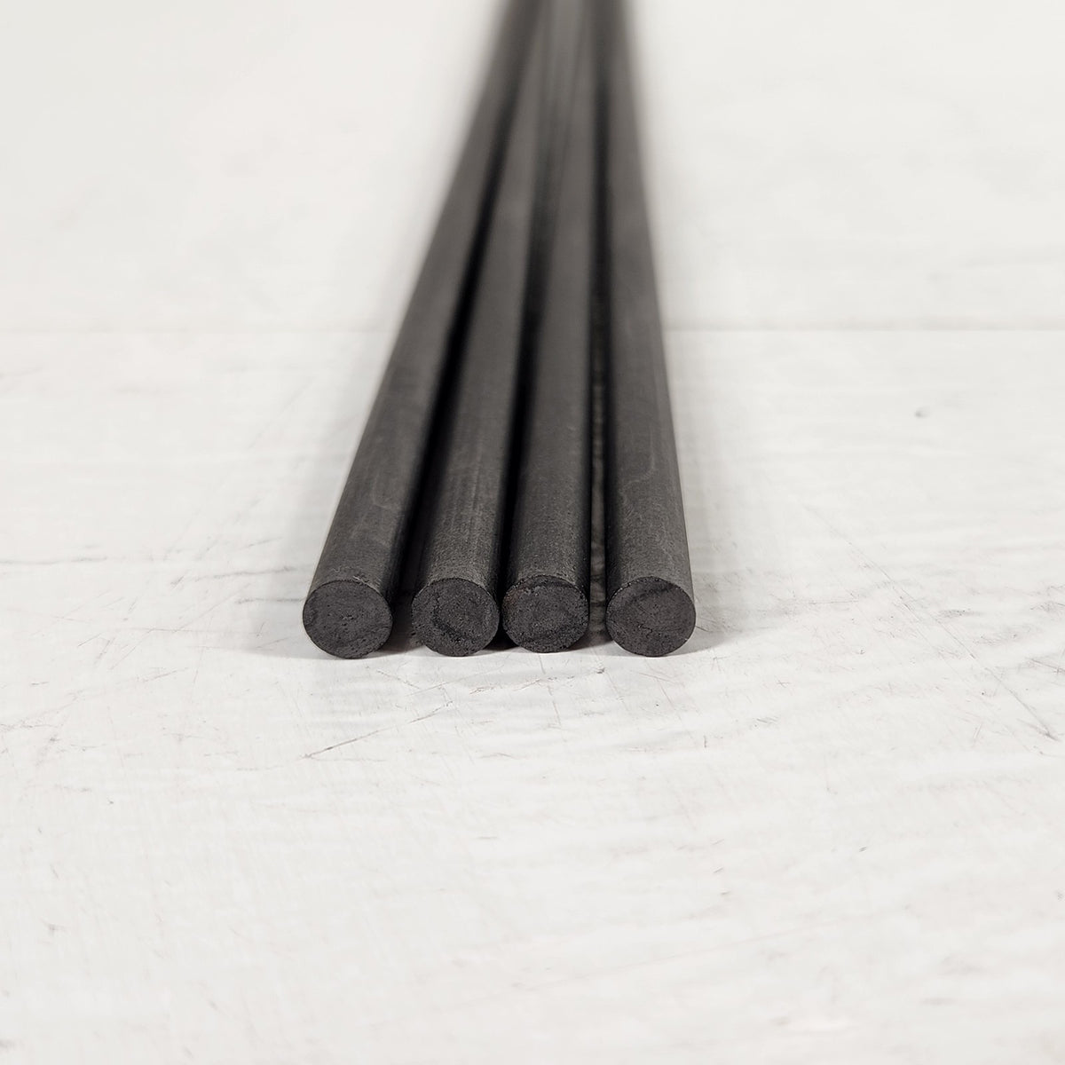 Ted Pella 61-22 Carbon Graphite Rods 1/4" x 12" EM Coating Lot of 4