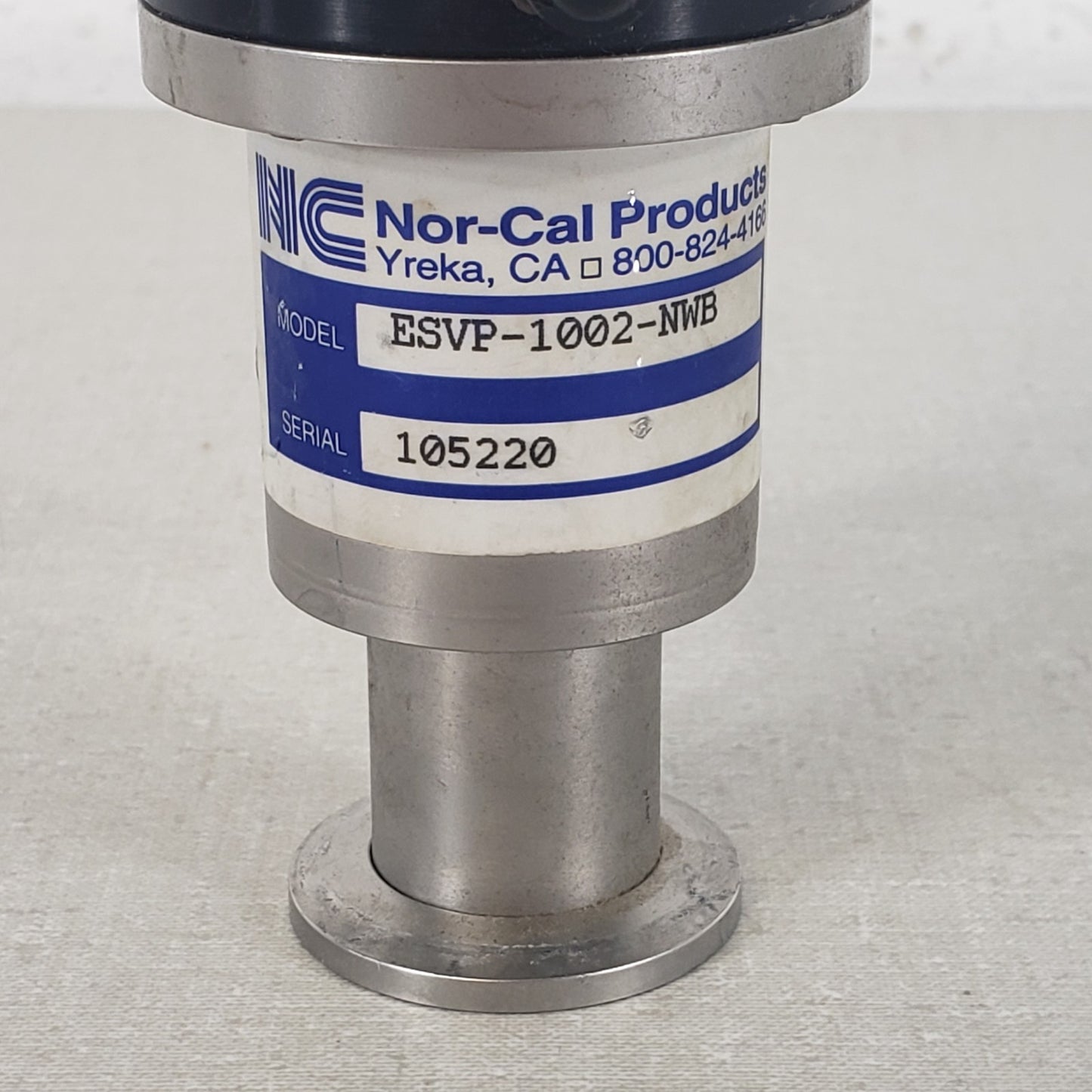 Nor-Cal ESVP-1002-NWB KF25 NW25 Pneumatic Right Angle Vacuum Isolation Valve