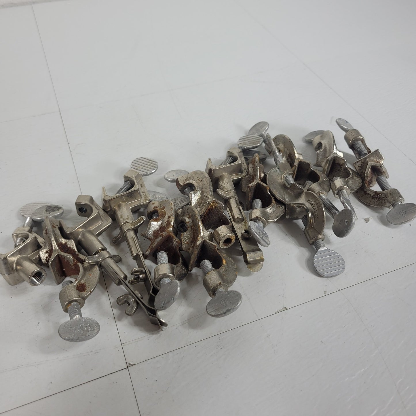 LOT 13 Fisher Castaloy-R Assorted Lab Stand Rod Clamp Holders Bossheads