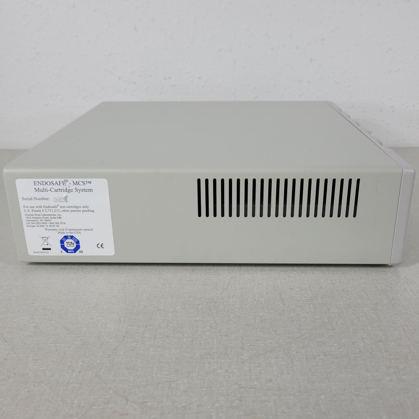 Tested Charles River MCS Endosafe Multi-Cartridge Endotoxin Testing System