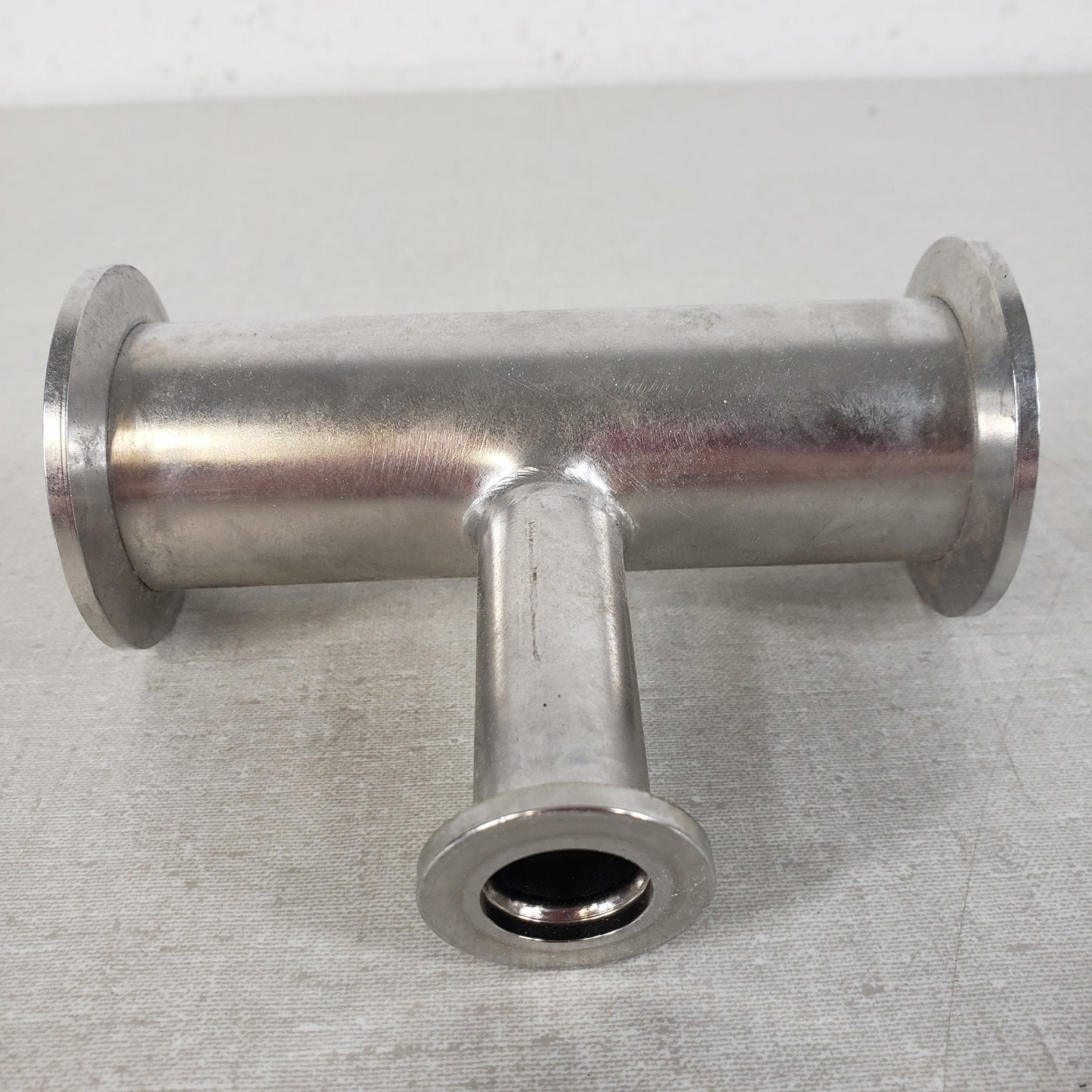 2x KF40 1x KF16 Stainless Reducing Tee NW40 NW16 High Vacuum Fitting
