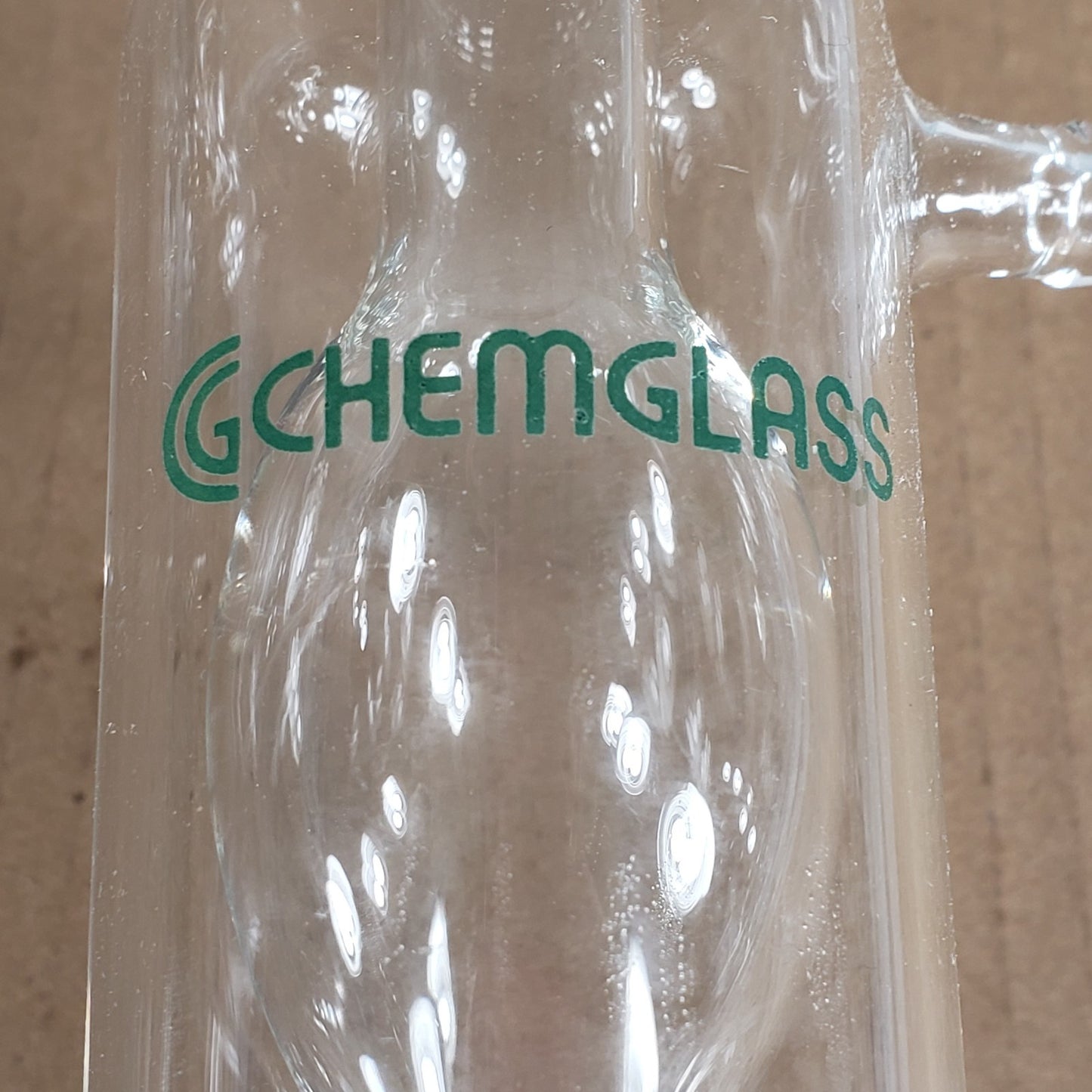 Chemglass CG-1368 Style Allihn Reflux Condenser 55/50 Bottom 1/4" Barb Hose Top