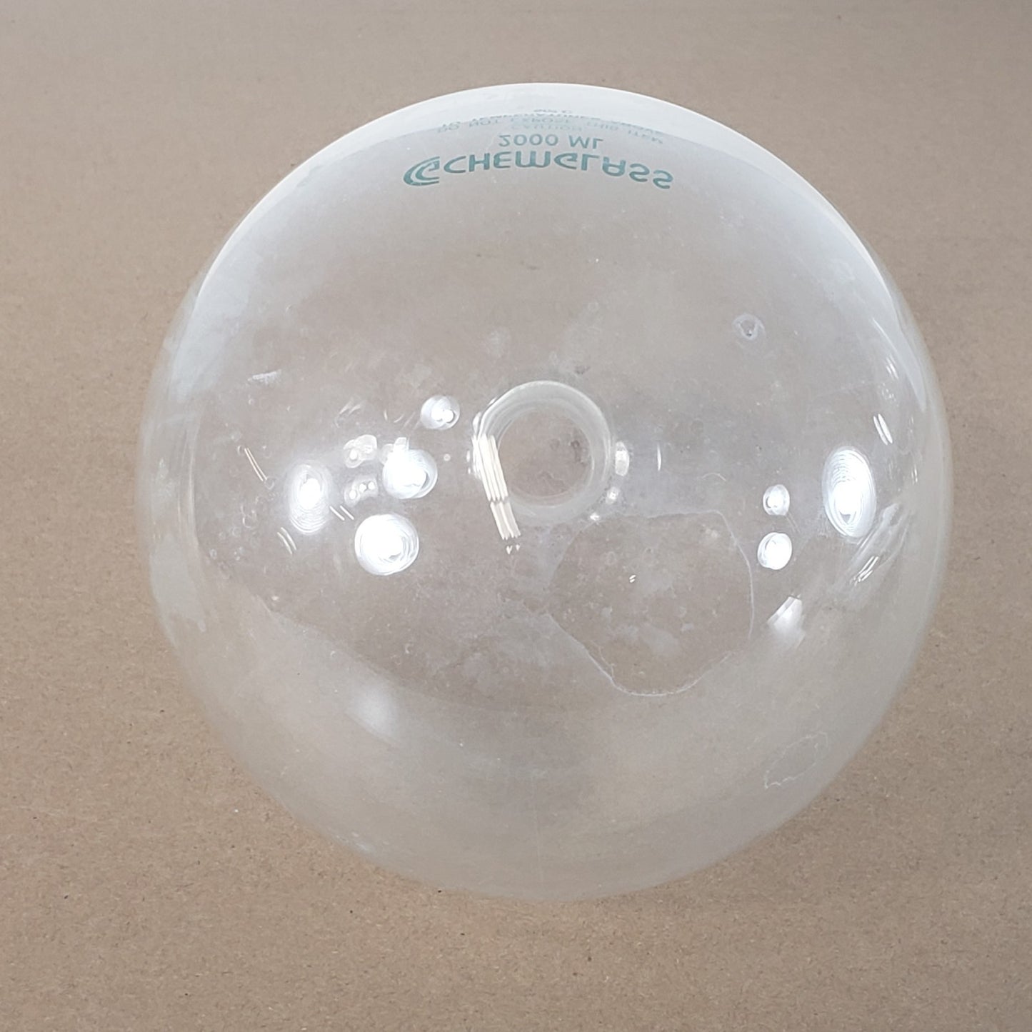 Chemglass CG-1508-12 2000mL Heavy Walled Round Bottom Flask Socket Joint 35/25