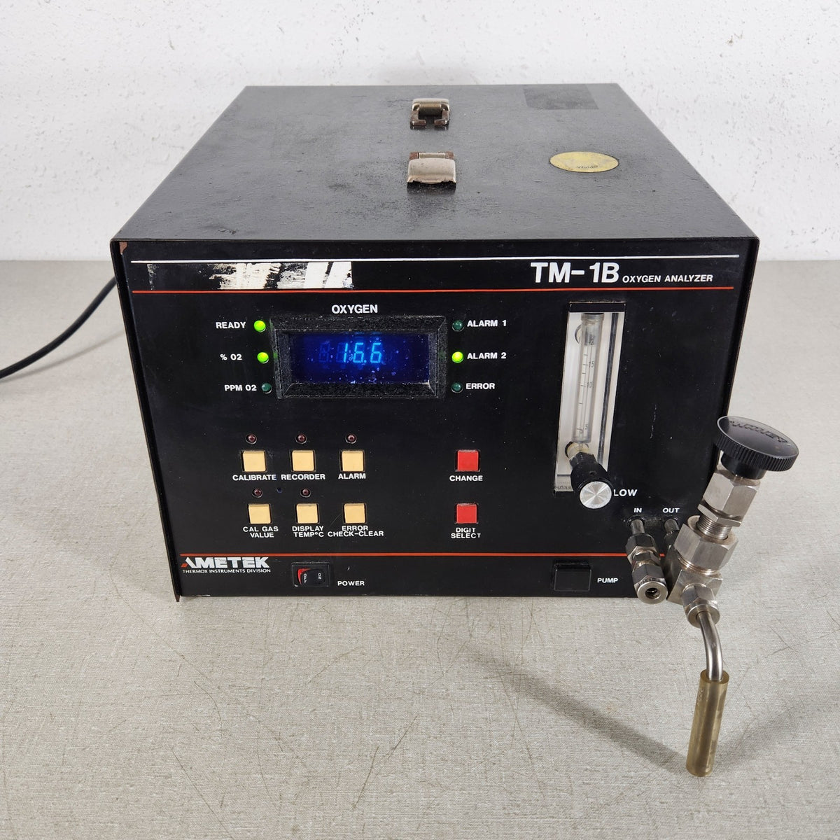 TESTED AMETEK Thermox TM-1B Oxygen Analyzer O2 Process Gas Monitor