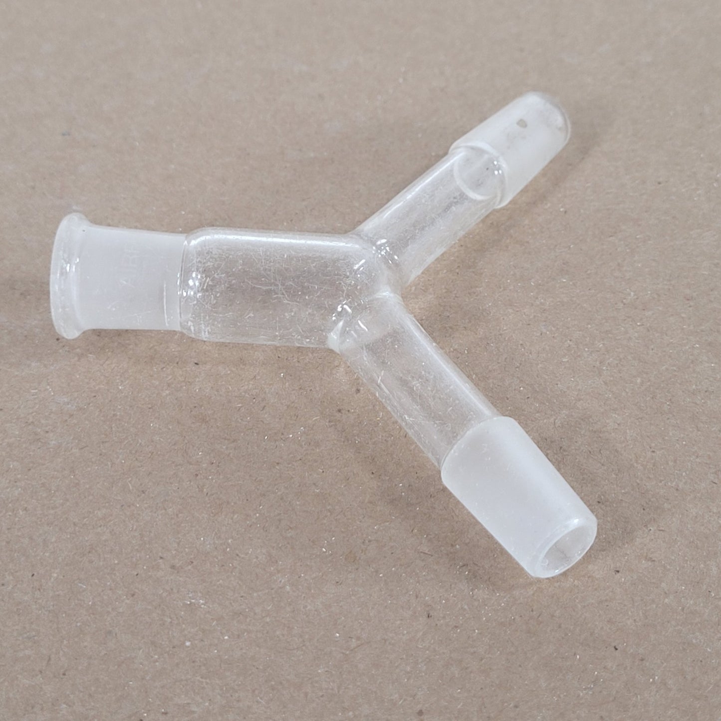 Lot of 3 Chemglass AF-0502-01 Airfree Schlenk 3-Way Adapters 14/20