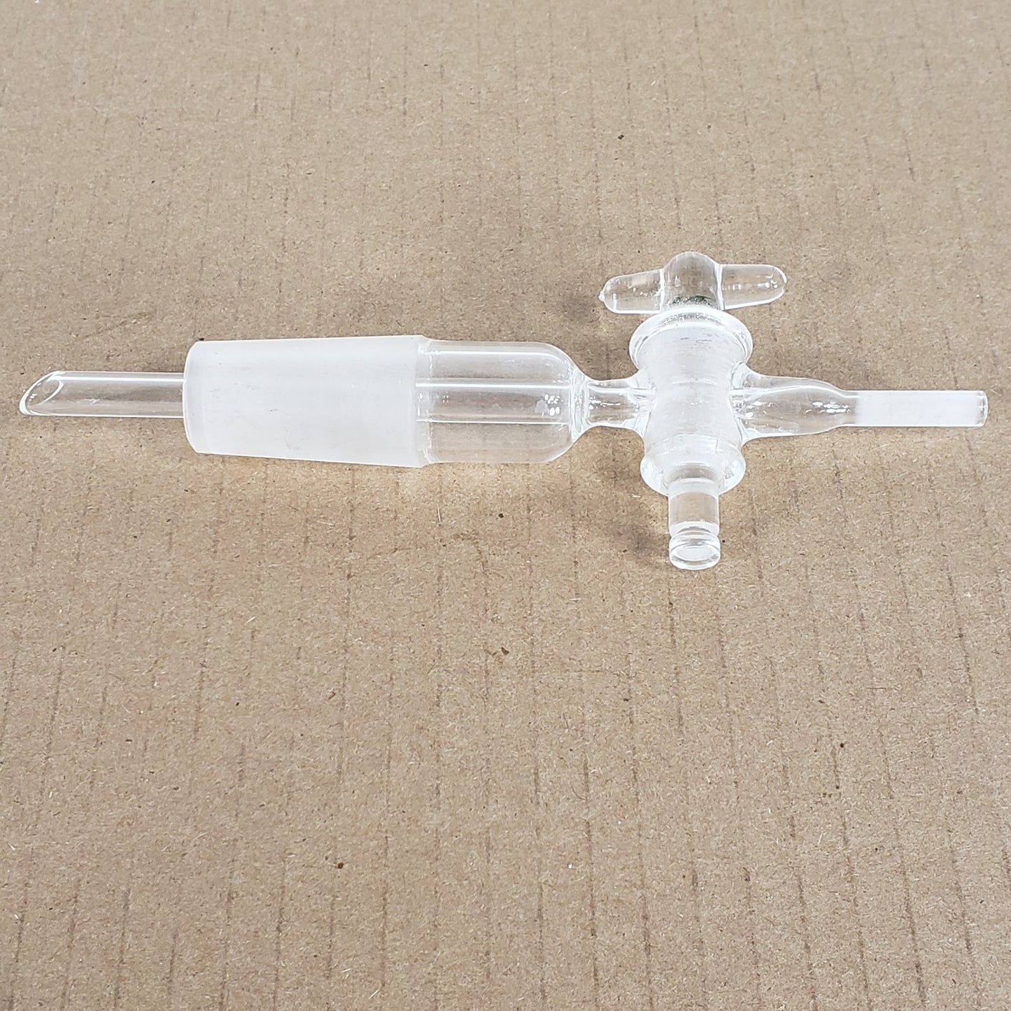 Unbranded Straight 24/40 Outer Joint To 1/4" Straight Tube Gas Inlet Adapter