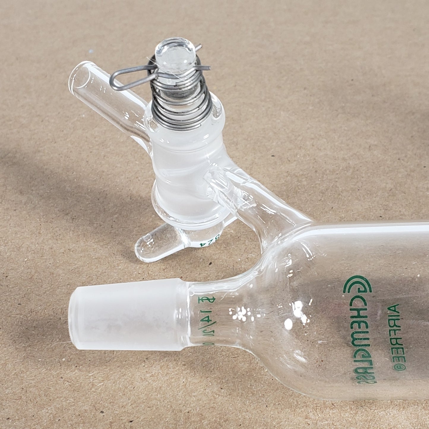 Chemglass AF-0546-04 Double Sided Airfree Schlenk Filter Tube 14/20 Course Frit