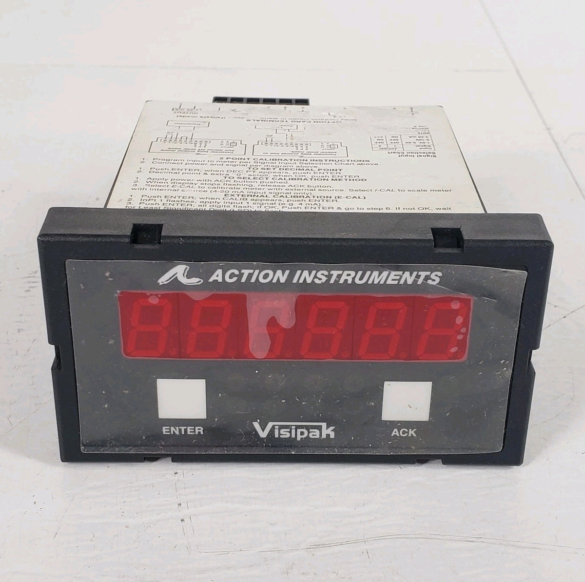 Action Instruments V438-1000-1 VisiPak DC Process Meter 120VAC Dual Relay