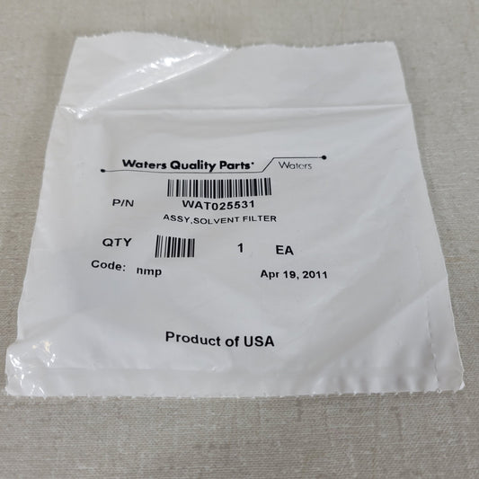Waters WAT025531 Solvent Filter Assembly HPLC Stainless Steel New Sealed