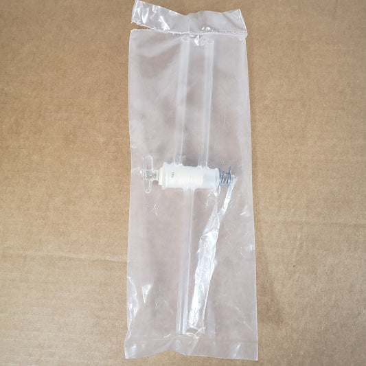 Chemglass CG-414-02 180° 3-Way Glass Stopcock 4mm Double Oblique Bore 10mm Arms