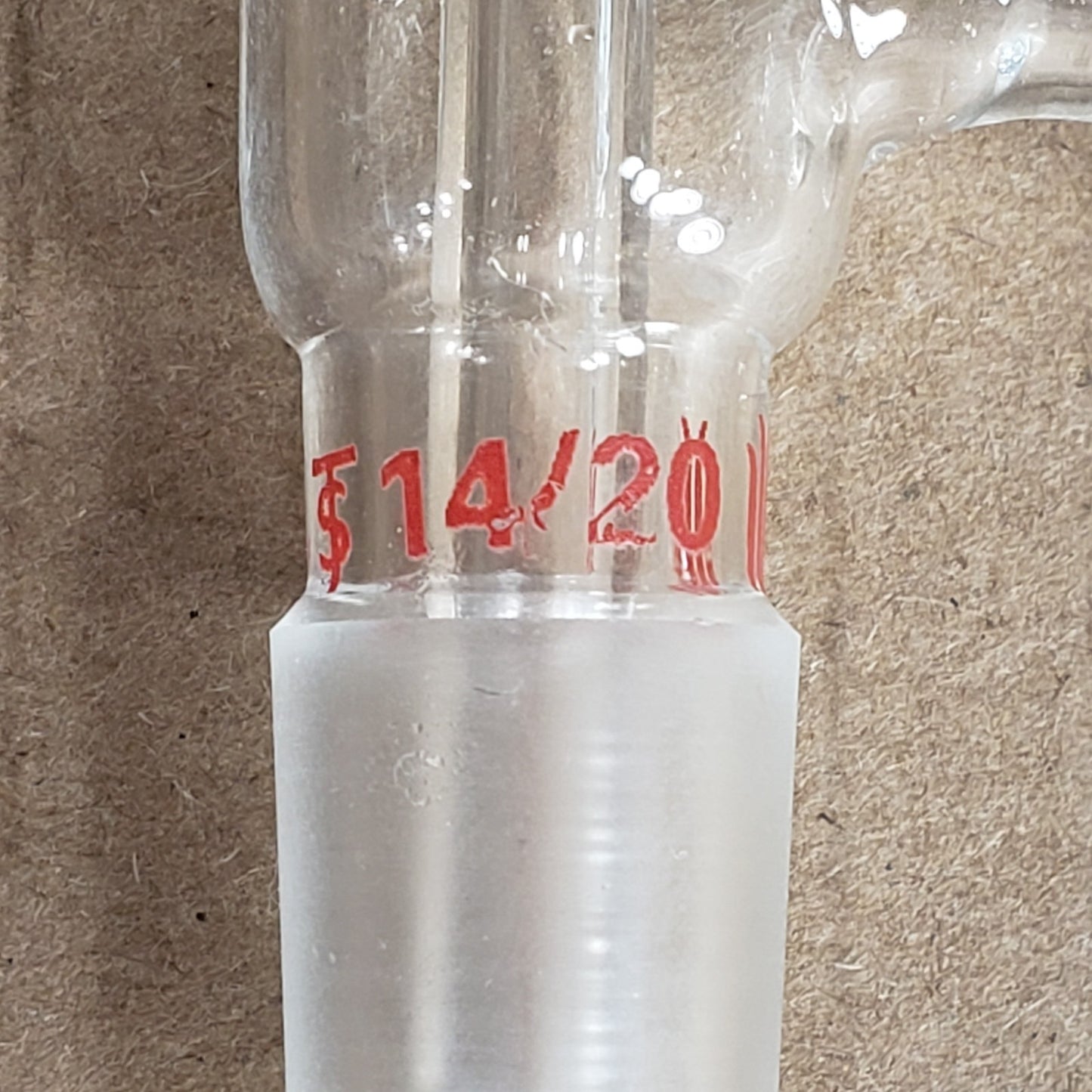 Synthware A741420G Control Flow Vertical Vacuum Take-Off Adapter 14/20 CN