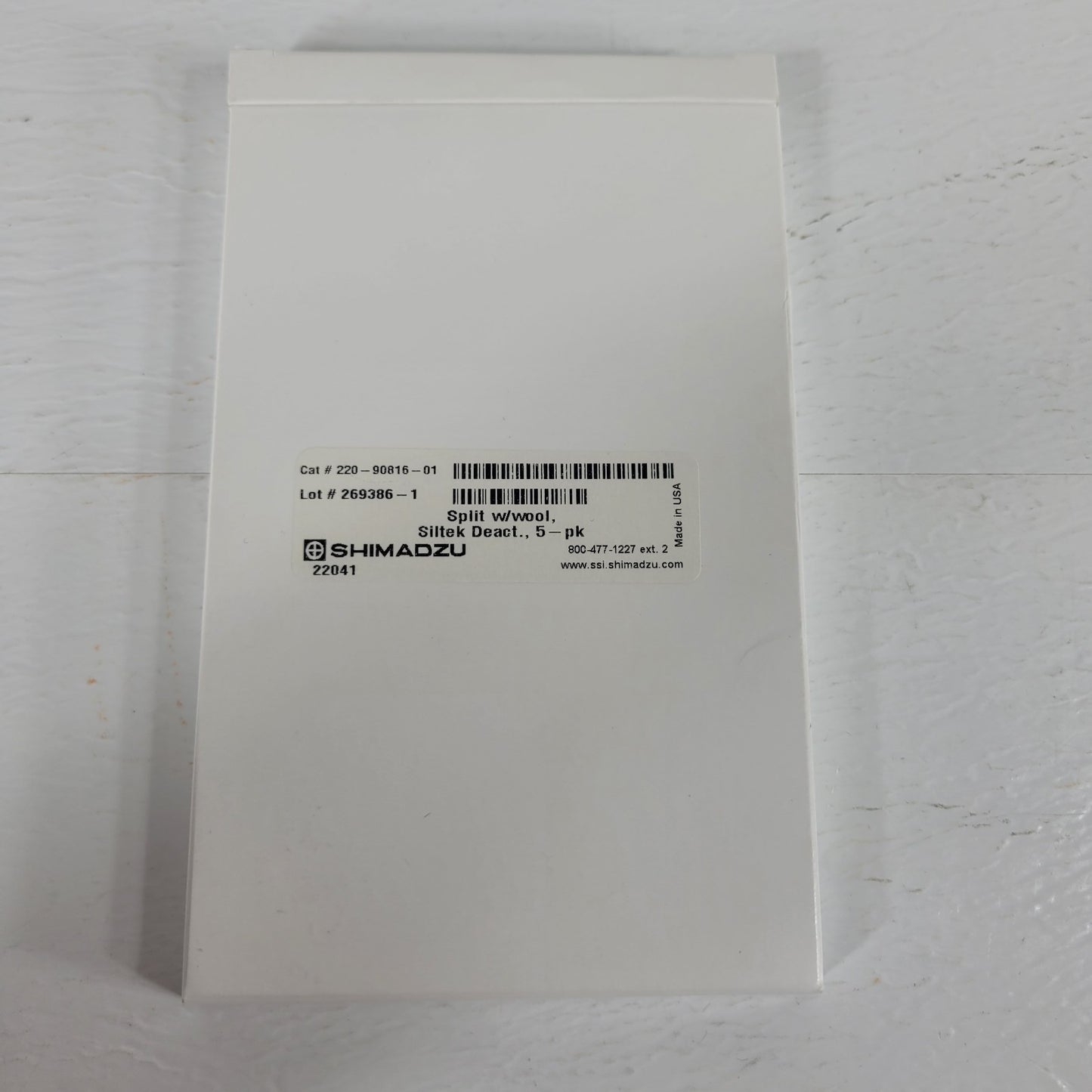 4 Pack Shimadzu 220-90816-01 GC Siltek Deactivated Split Liner with Wool Spl-17