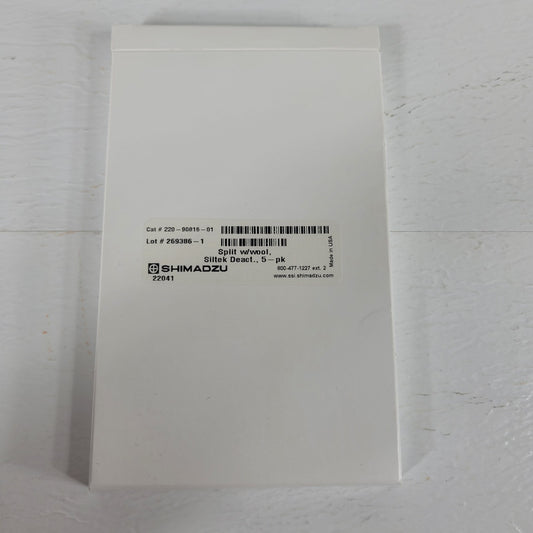 4 Pack Shimadzu 220-90816-01 GC Siltek Deactivated Split Liner with Wool Spl-17