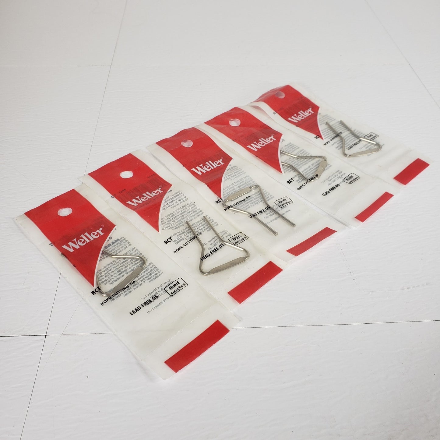 WELLER RCT Five Rope Cutting Tips for Soldering Irons, Lead Free