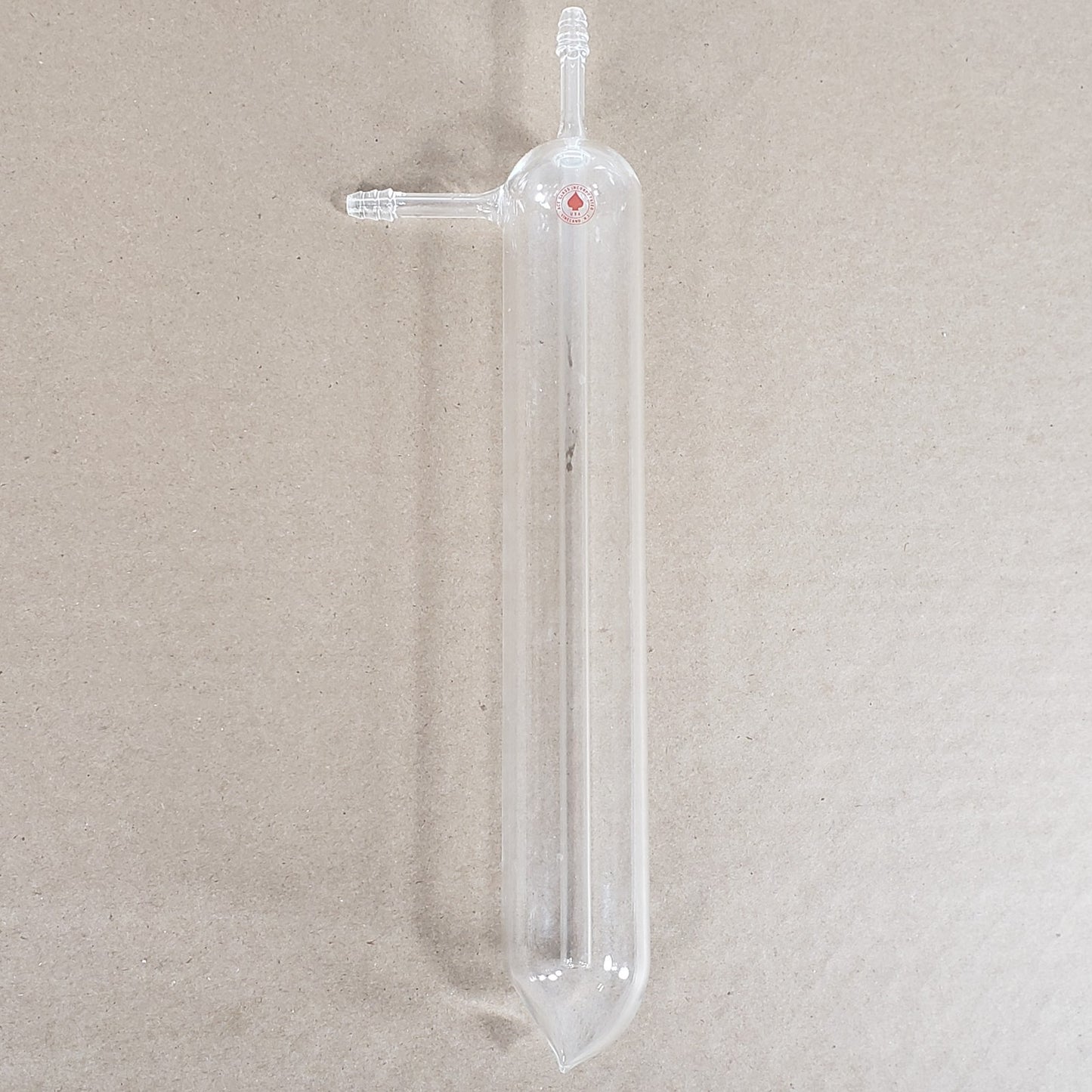 Ace Glass Inc. Large Jacketed Cold Finger Straight Barbed Top and Side Joints