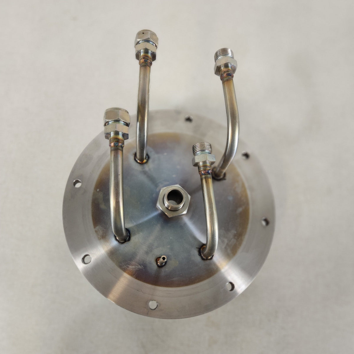 Custom KF25 NW25 Vacuum Manifold Plate w/ 1/2in Swagelok VCO Multi-Port