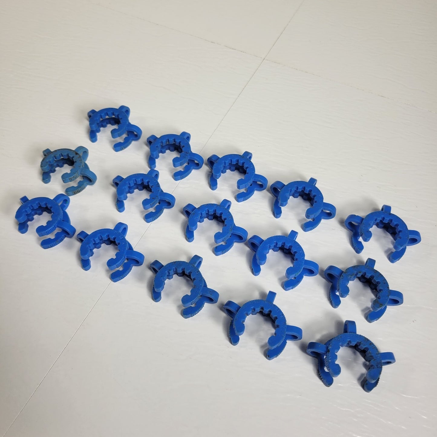 Pack of 15 SCHOTT Duran KECK KC19 Blue Plastic Joint Clips 19/22 19/26