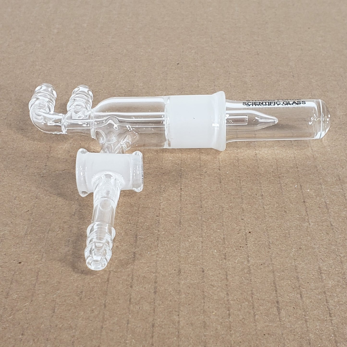 Unbranded Glass Micro Vaccum Sublimer/Cold Finger Assembly 3/8" Hose Inlets