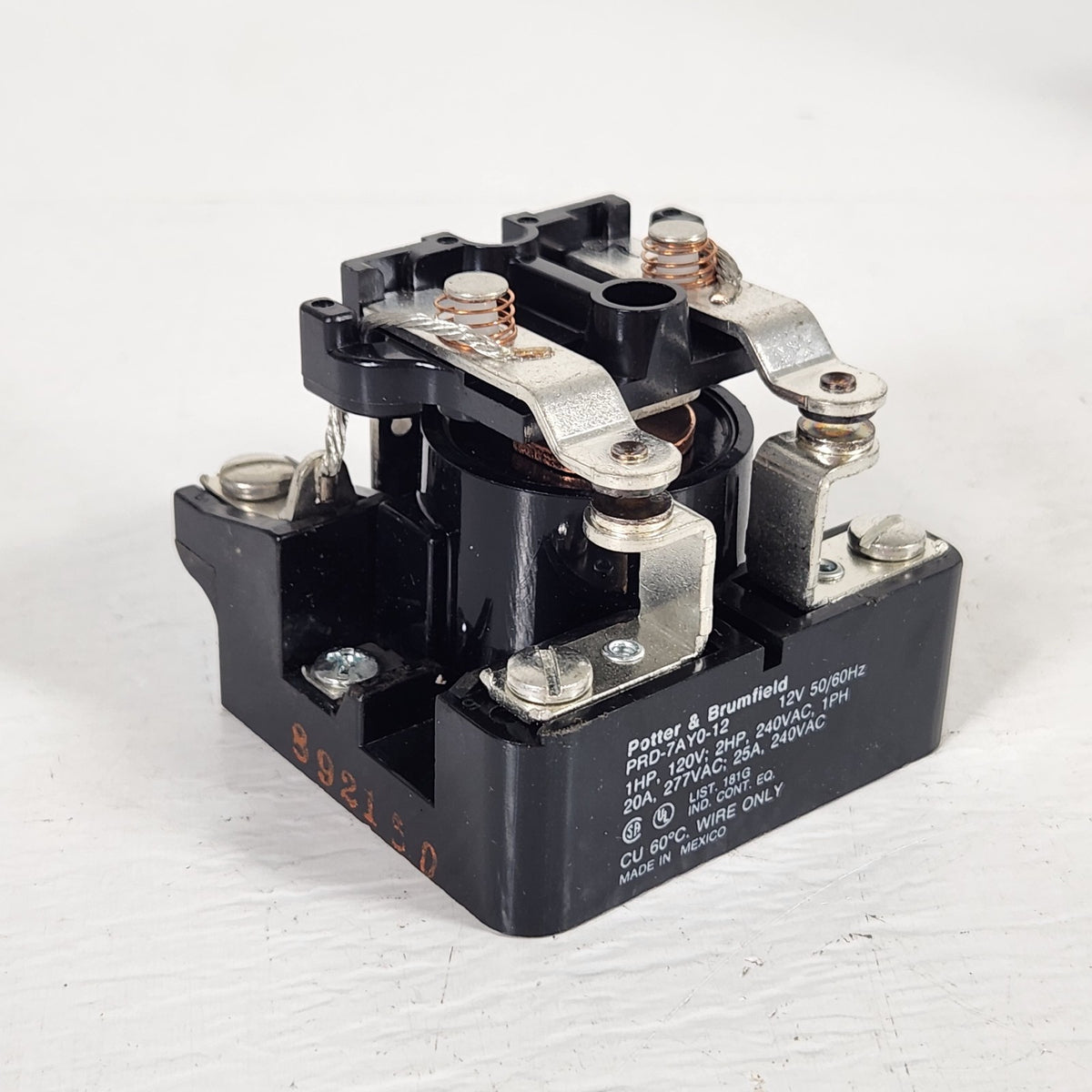 Potter & Brumfield PRD-7AY0-12 12VAC 25A DPST-NO Heavy Duty Power Relay