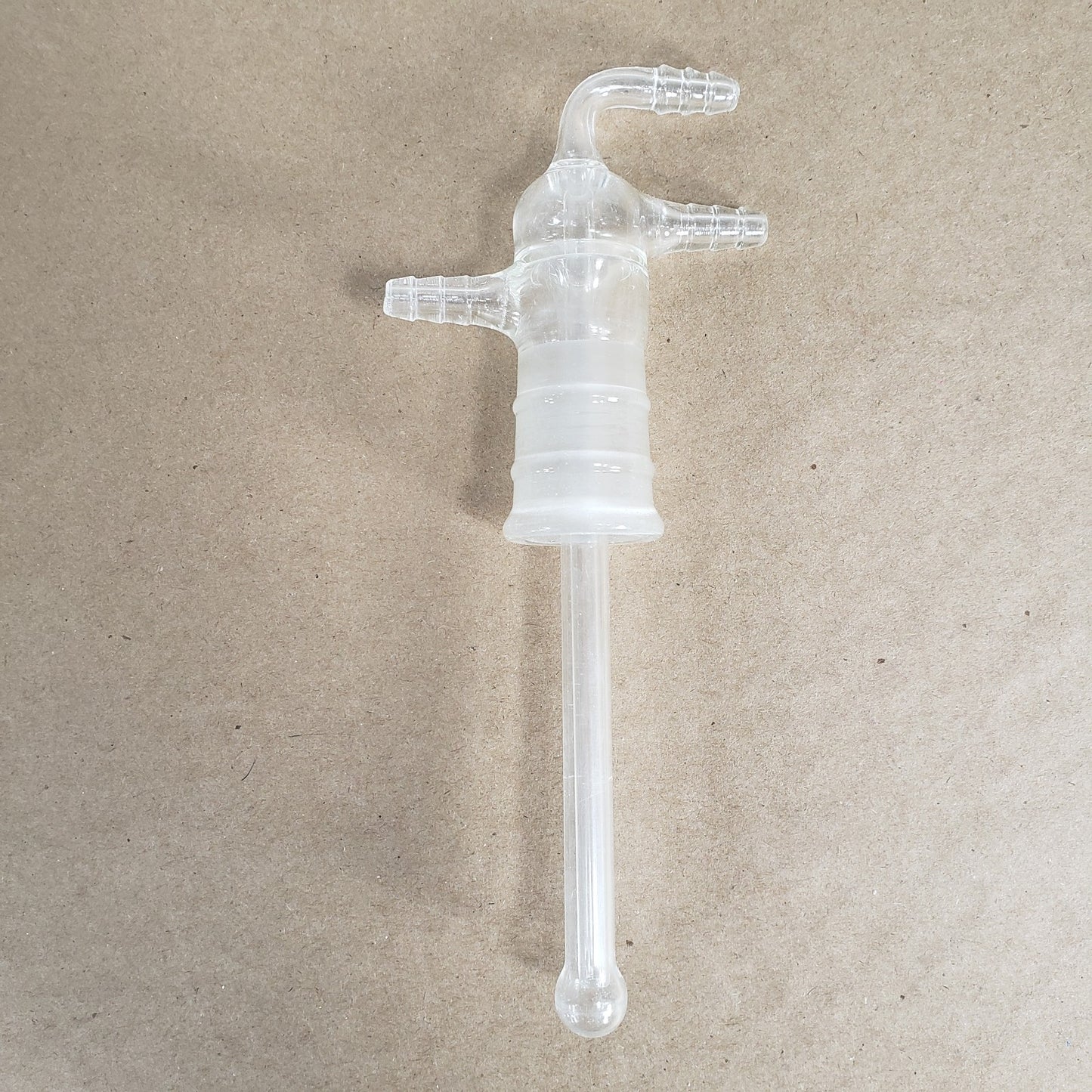 Unbranded Glass Vacuum Sublimation Cold Finger Head 24/40 Joint & Hose Fittings