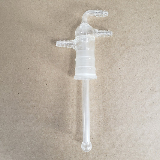 Unbranded Glass Vacuum Sublimation Cold Finger Head 24/40 Joint & Hose Fittings