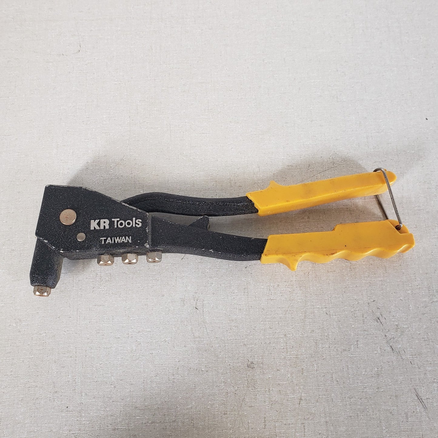 KR Tools Hand Blind Pop Riveter Rivet Gun w/ 4 Interchangeable Nosepieces