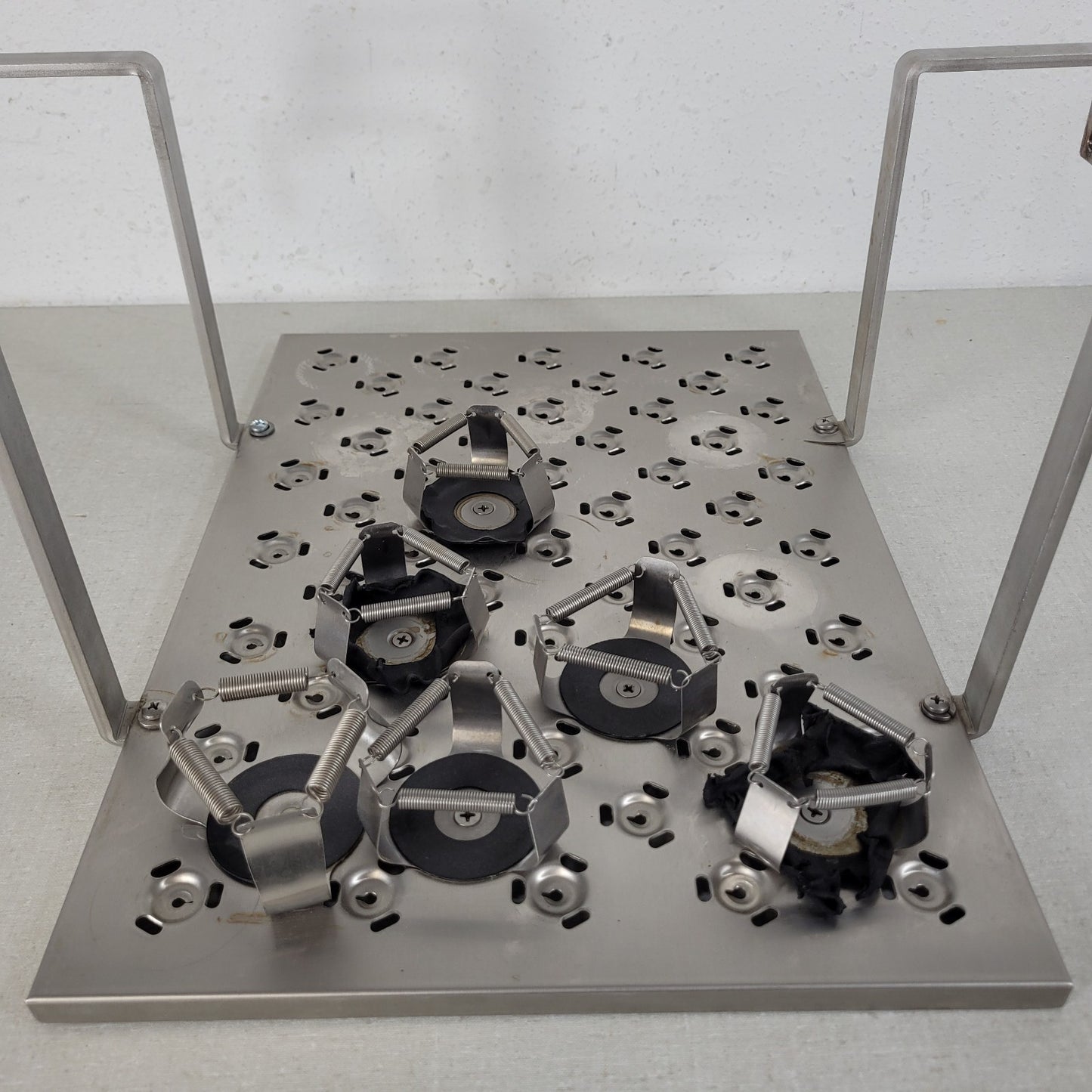 New Brunswick C76 Laboratory Shaker Platform Tray w/ 6 Flask Holder Clamps