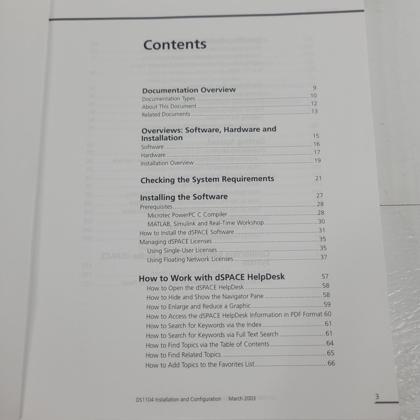 dSPACE DS1104 R&D Controller Board Installation Configuration Guide Release 3.5