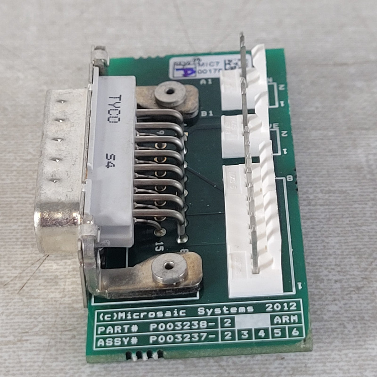 Microsaic P003238-2 P003237-2 Pfeiffer HiPace Turbo Pump DB15 Interface PCB