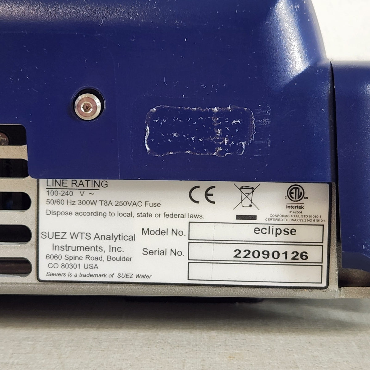 TESTED Sievers Eclipse BET Bacterial Endotoxin Testing System w/ PC & Software