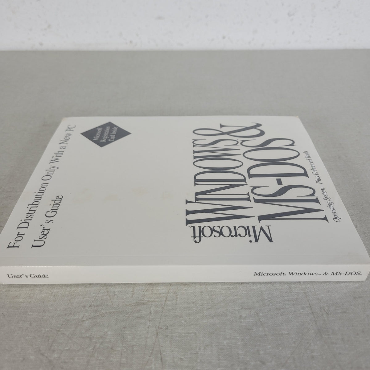 Vintage Microsoft Windows & MS-DOS User's Guide Manual w/ COA Sealed
