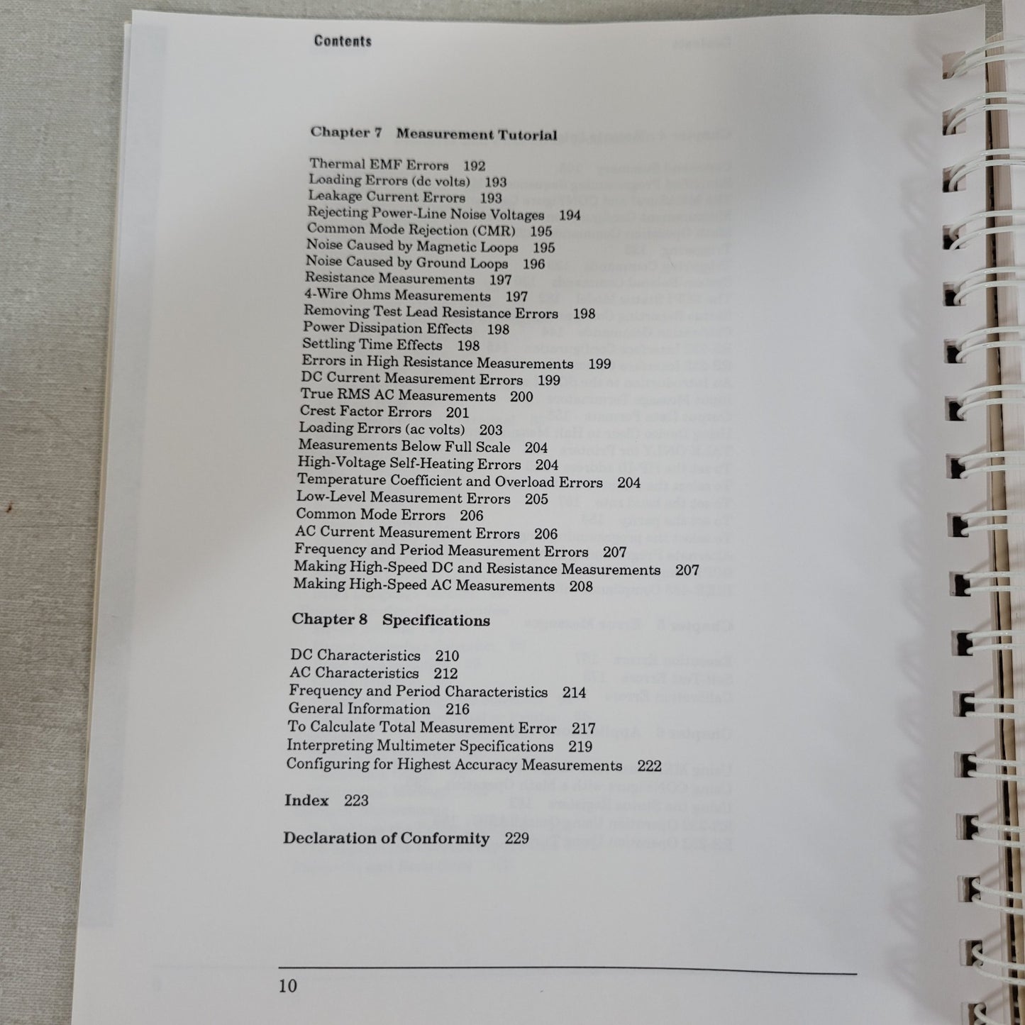 HP Hewlett Packard 34401A Digital Multimeter DMM User's Guide Manual 34401-90004