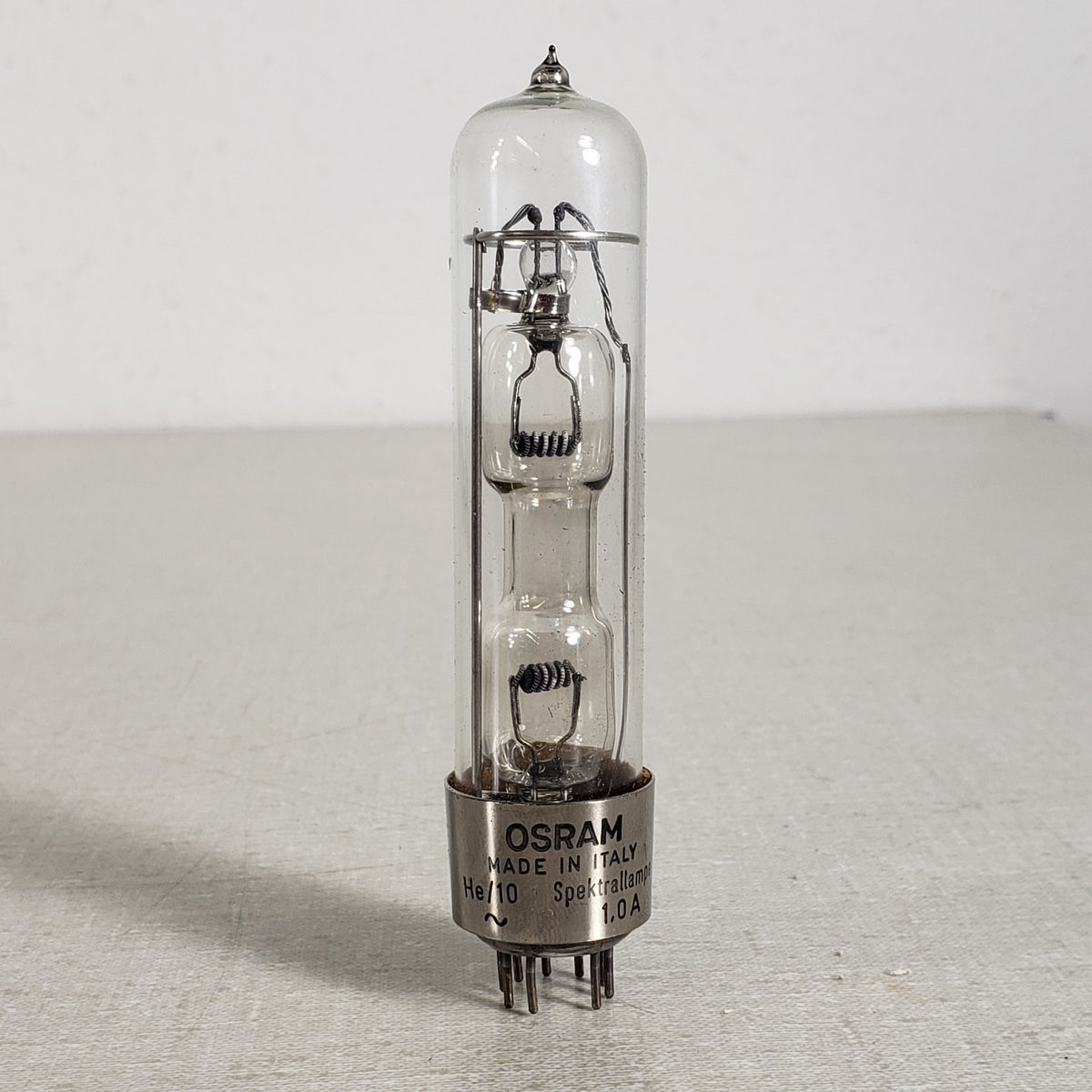 Oriel 65160 Spectral Lamp Housing w/ Osram HE/10 Z488 Helium TESTED