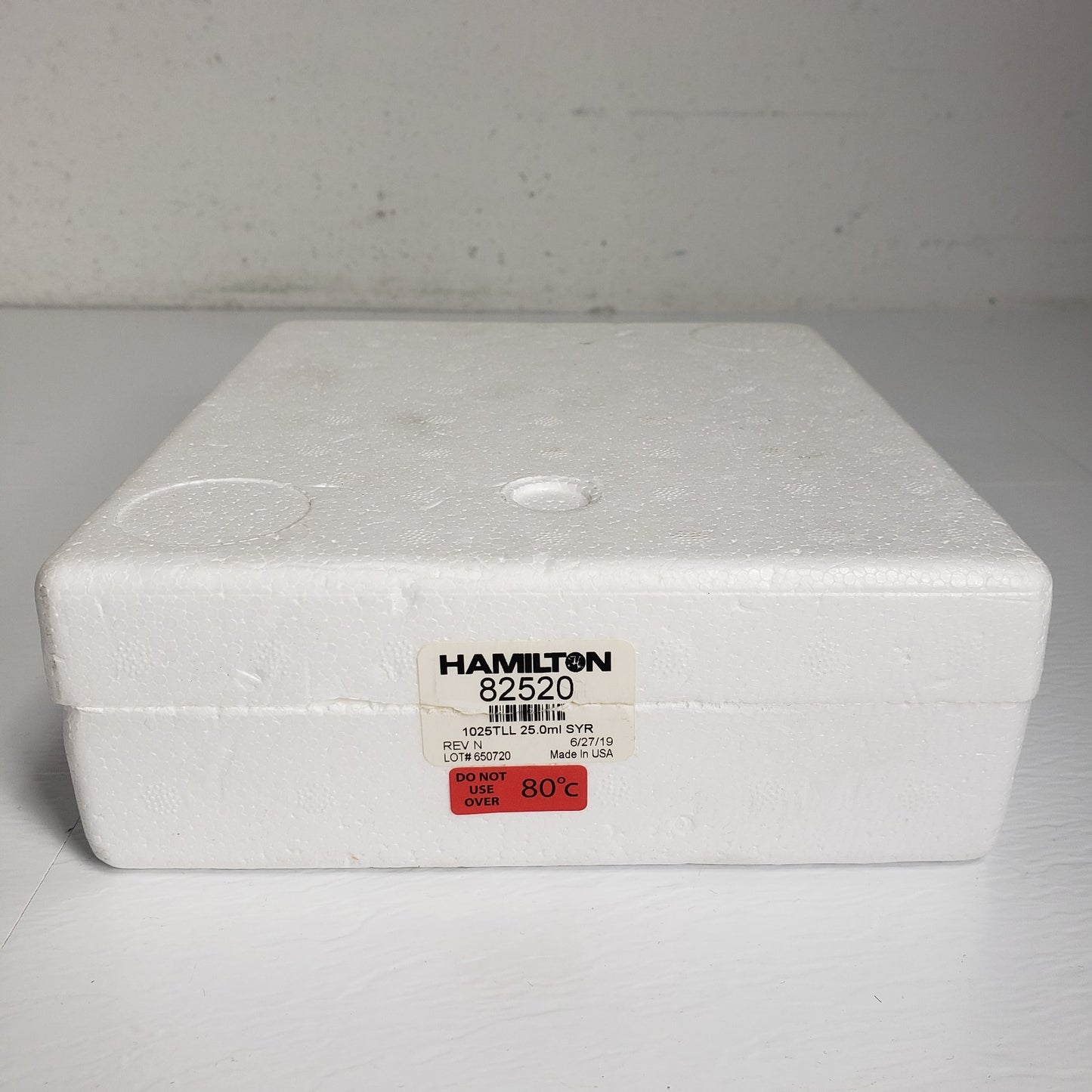 HAMILTON 82520 1025TLL 25.0ml Srng, Gastight #1025, One Hub Broken