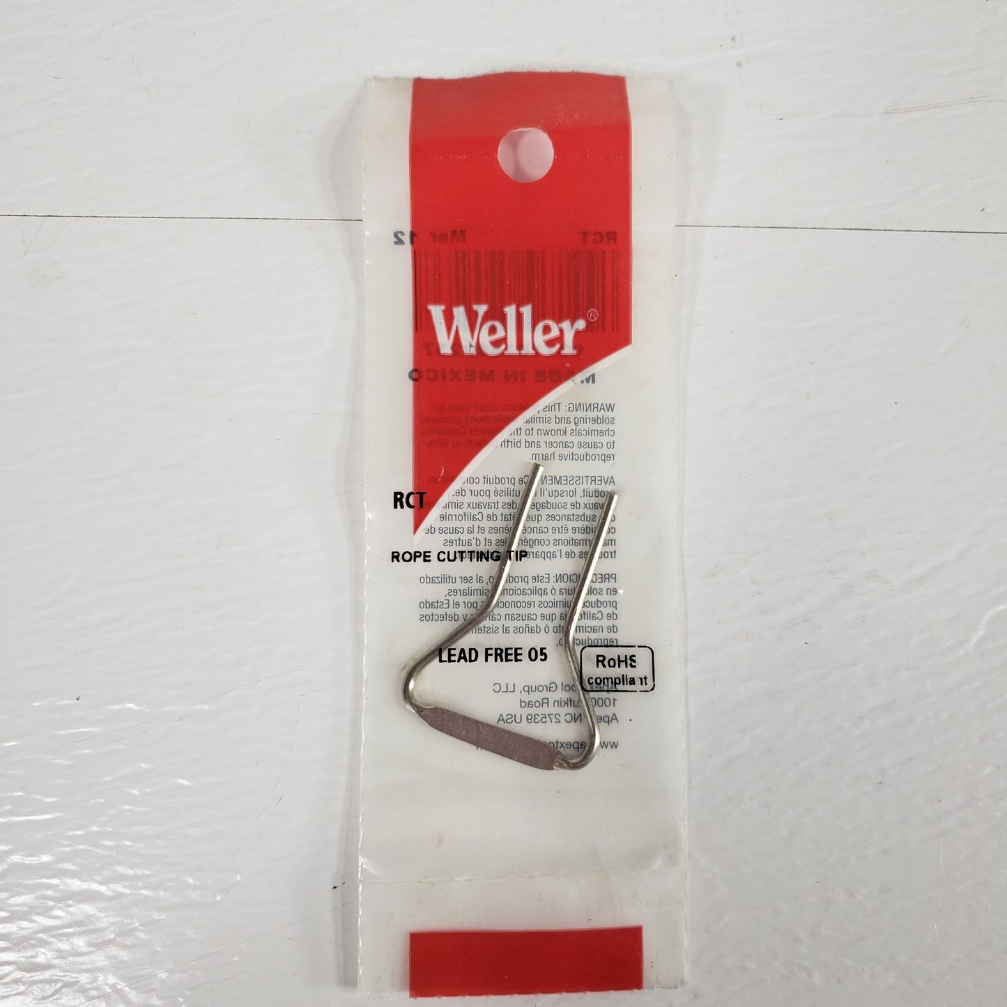 WELLER RCT Five Rope Cutting Tips for Soldering Irons, Lead Free