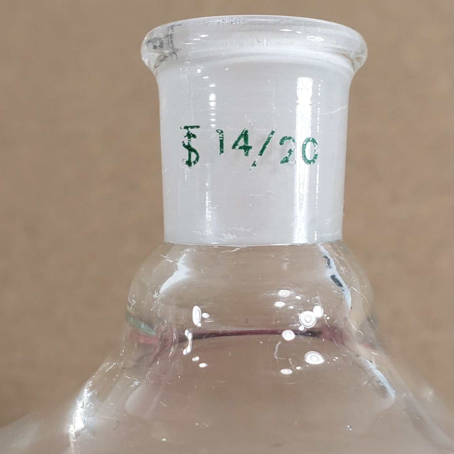 Set of 2 Chemglass AF-0528-03 250mL 14/20 CN Air-Free Round Bottom Flask
