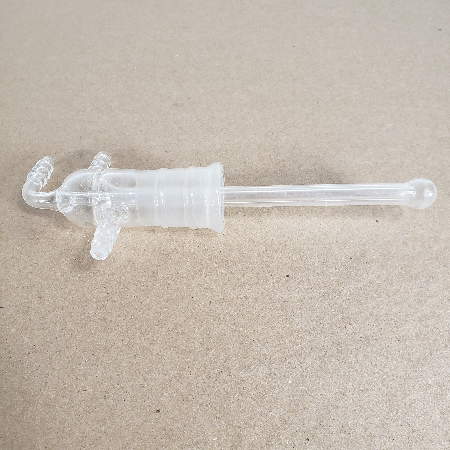 Unbranded Glass Vacuum Sublimation Cold Finger Head 24/40 Joint & Hose Fittings