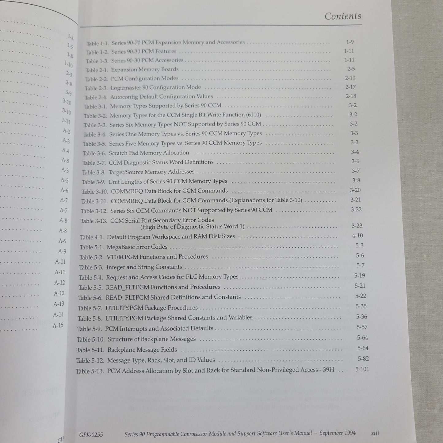 GE Fanuc GFK-0255H Series 90 PCM Coprocessor Module Support Software User Manual