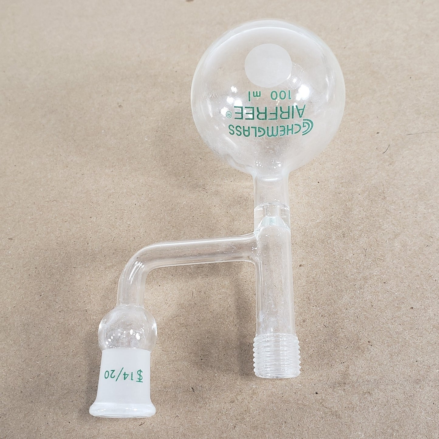 Chemglass AF-0522-02 Air-Free 100mL Round Bottom Flask 14/20 Flask Only