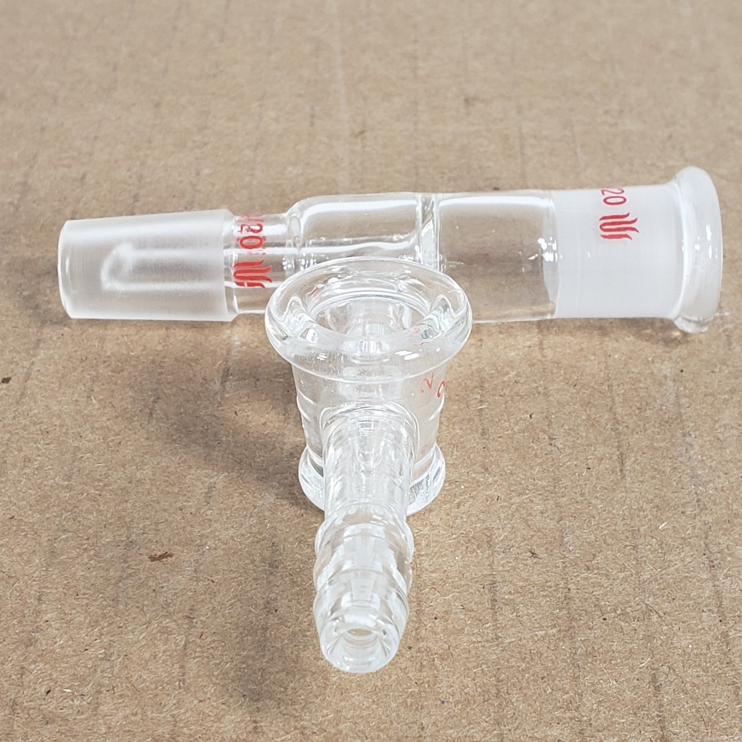 Synthware A741420G Control Flow Vertical Vacuum Take-Off Adapter 14/20 CN